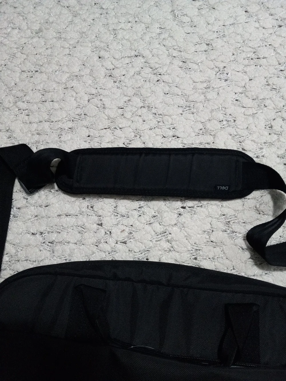 Dell Laptop Black Men's Crossbody Shoulder Bag - Minimal Office Messenger